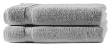 2 Badetücher silber 100x150