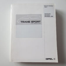 Werkstatthandbuch Opel Pontiac Trans Sport Technische Neuheiten Modelljahr 1995