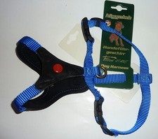 Niggeloh Follow Start Hunde geschirr schwarz/ royal blau , XXS/XS - Neu