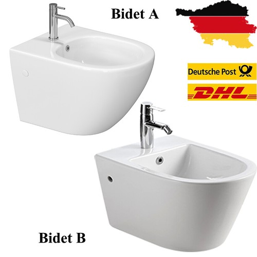 Wand bidet mit hahnloch und - mit,