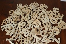 Buchstaben Mix natur 150