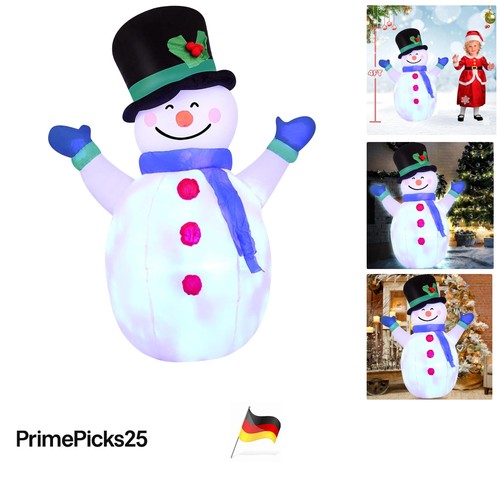 Aufblasbarer schneemann 4ft - schneemann,