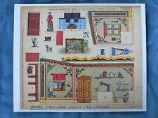 Ausschneidebogen Bastelbogen Küche J.F.Schreiber