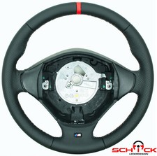 Perfo Nappa 12 Uhr rot BMW E36 M3 E39 M5 Z3 Lenkrad Lederlenkrad neu beziehen