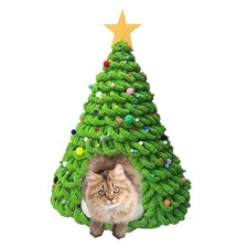 Katze Weihnachtsbaum Bett