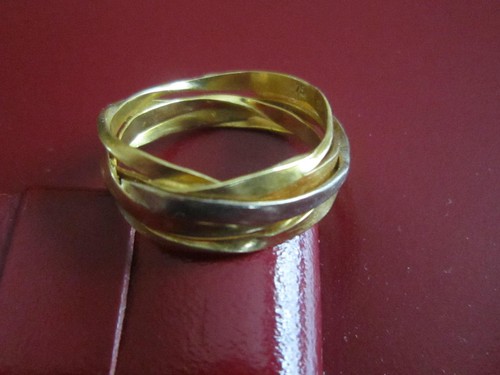 Goldring bänder 750 gold - goldring,