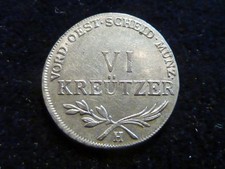 6 Kreuzer 1804 H, Burgau, Franz II., Silber ! vz+ !!  Erhaltung !! RR
