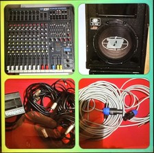 SPIRIT Powerstation, komplette TA mit Dynacord Boxen, Zubehör, für kleine Band,