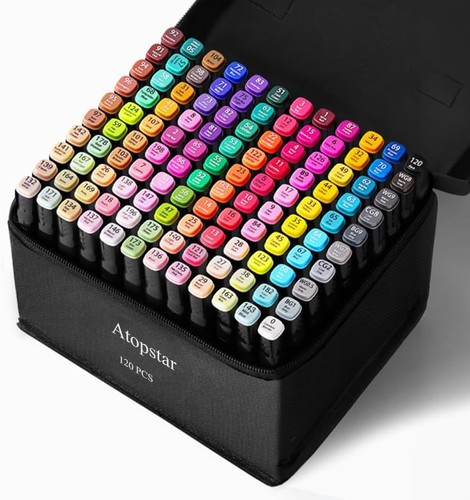120er farben brush pens - farben, dual