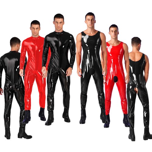 Herren wetlook pvc leder - herren,