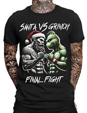 Santa vs Grinch T-Shirt | Final Fight Design | Lustiges Weihnachts-Shirt | xmas