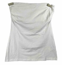 Laura Scott Top Größe 36 weiß Bandeautop trägerlos ärmellos Damen