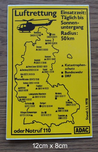 Aufkleber 1978 adac - aufkleber,