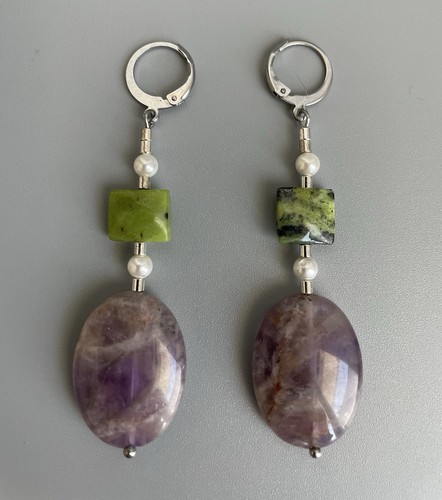 Ohrringe ohrhänger amethyst - ohrhänger,