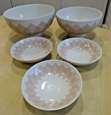*5 tlg. Schalen/Schälchen Rosenthal Lotus Gravad rosa