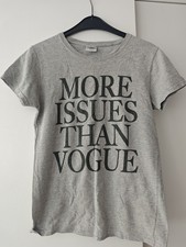 T-Shirt grau S "More Issues Than Vogue" 