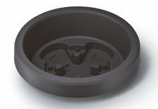 XXL Kunststoff Pflanzschale rund anthrazit - 58 cm - Blumen Pflanz Kübel Außen