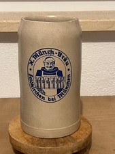 1l Bierkrug Masskrug Krug Bier Brauerei Münch Bräu Feldkirchen bei München