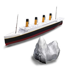Rms titanic model - 12”,