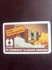 DDR Taschenkalender  1988 VE Kombinat Elaskon Dresden Textil-veredlungsmittel