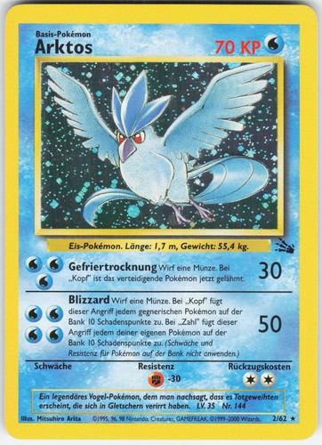 Pokemon arktos fossil nm - pokemon, 2