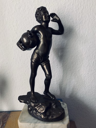 Bronze skulptur statue junge - statue,