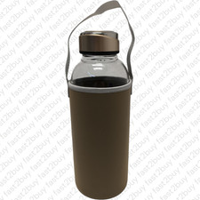 SHOW INGENUITY 1.5 Liter / 1.5L Trinkflasche Glas mit Neoprenhülle 1500ml