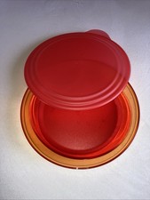 Tupperware Eleganzia 1,5 L Servierschale mit Deckel Farbe rot/orange Top Zustand