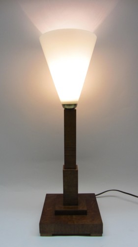 Art déco säulenlampe - art,