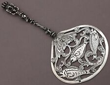 Historismus Fischheber Fischvorleger 833 Silber Niederlande Holland Server (123)