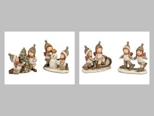 Formano Kinderpaare Nostalgisch Schneemann Tanne Schlitten Weihnacht Winter Deko