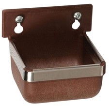 Kunststoff Wandnapf - Futternapf - 300 ml - braun