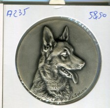 Frankreich / Belgien  Schäferhund Royal Canin  Medaille 58,50 Gramm (A 235)