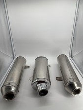 2x Auspuff + 1x Quadzilla Katalysator NEU Chrom Schalldämpfer ATV Quad 