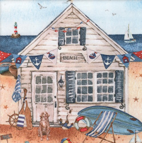 Deko wandfliese strand meer - 1,