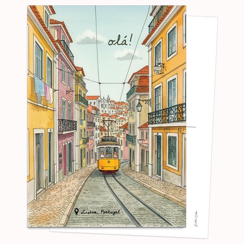 Postkarte illustration - postkarte,