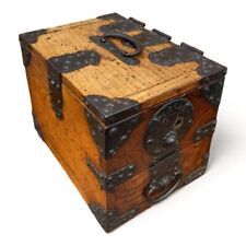 Truhe Kriegskasse Kiste Schatulle Eisen - Holz Truhe 1800-1850