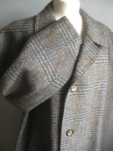 Vintage woll trenchcoat - woll,