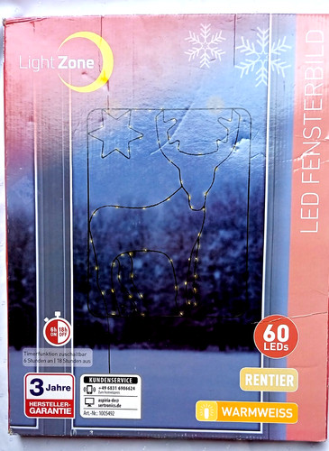 Led fensterbild mit leds - led,