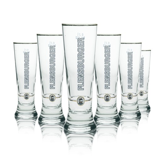 Flensburger bier glas - glas, tulpe