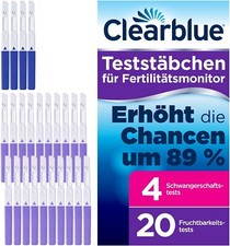 Clearblue Advanced Fertilitätsmonitor Teststäbchen 20+4 - Sonderangebot
