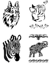 1 Laser Schablone TIERE