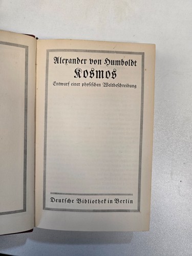 Alexander von humboldt - humboldt:, kosmos
