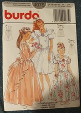 Schnittmuster: burda 4075 - festliches Kleid - älteres Modell