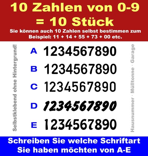 Zahlen 28 cm - zahlen, ab
