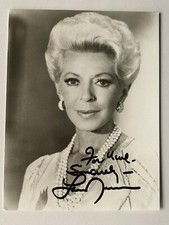 Lana Turner  - Film  - original Autogramm - Größe 11 x 8 cm