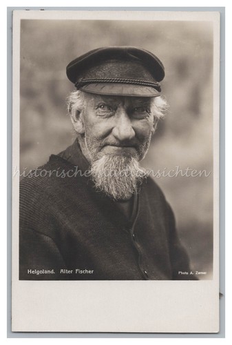 Helgoland alter fischer - fischer,