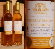 2 Fl. 2013er Chateau Mauras - Sauternes *****
