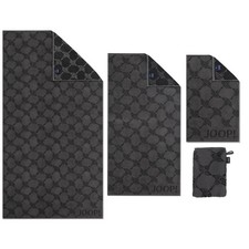 Handtücher Frottiertücher JOOP! Classic Cornflower 1611 19 Anthrazit Kornblumen