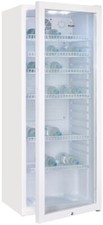Exquisit GKS240-GT-160C Stand Glastürkühlschrank, 54 cm breit, 237 L, Umluftvent
